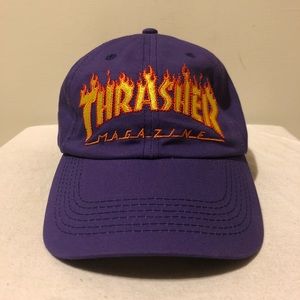 purple thrasher hat